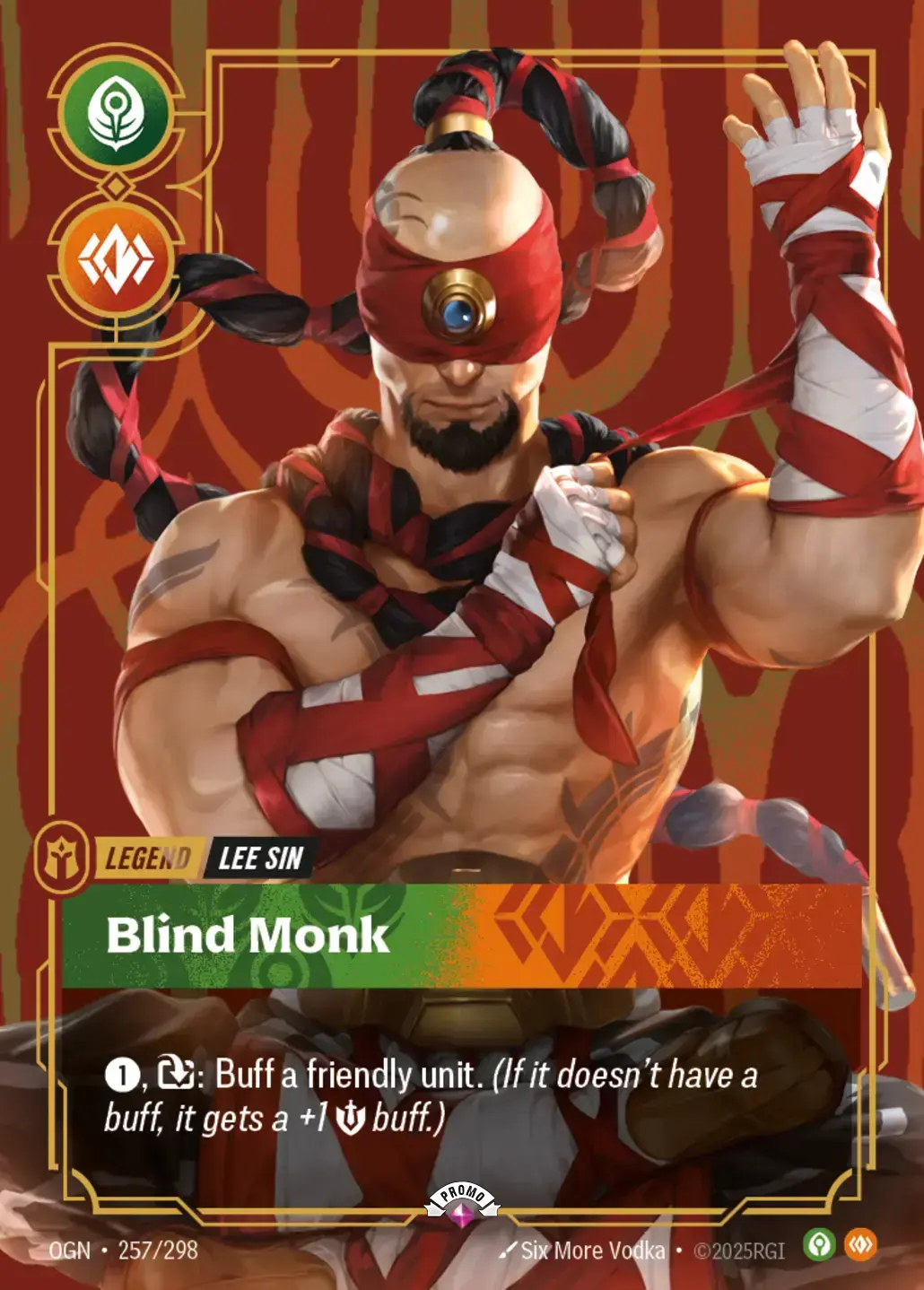 Lee Sin Blind Monk - OGN-257-p - Promotional Cards - Riftbound card